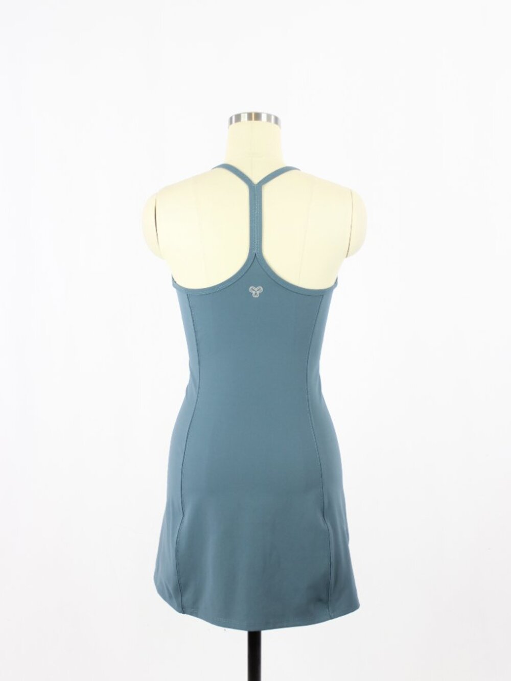 Aritzia TNA TnAction Slick Court Teal Blue Racerback Mini Tennis Dress, Size 2XS - Picture 3 of 16
